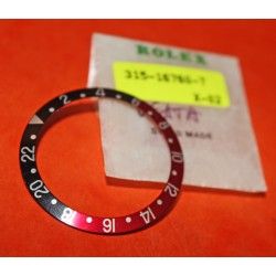 ROLEX INSERT GMT MASTER II 16700 16760 COKE patiné vintage authentique