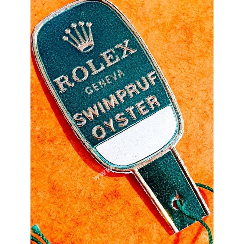 ROLEX VINTAGE COLLECTOR 50/60's TAG OYSTER GENEVA SWIMPRUF VERT DE PRÉSENTATION MONTRES 6542,5508,6536,6538,5510,5512,5513