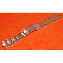 GENUINE BAUME ET MERCIER 17mm  WATCHES BRACELET GOLD PLATED & STAINLESS STEEL