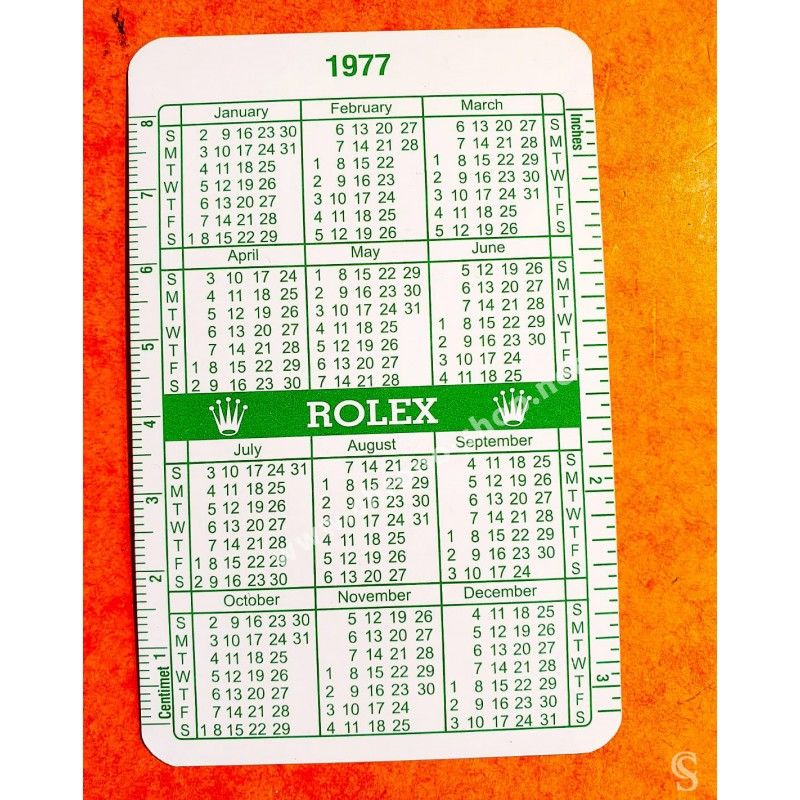 ROLEX RARE COLLECTION CALENDRIER CARTE MONTRES VINTAGES ROLEX 1970-1971