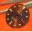 Vintage Rolex CADRAN GMT MASTER 1 ref 16753 16758 MARRON CUIVRE OEIL DU TIGRE -NIPPLE DIAL- cal 3075