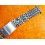 RONUK 70's Rare Swiss band Ssteel Watch Folded links Bracelet Zenith, Longines, Heuer,Omega 19mm ends