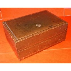 ♛♛ Rare Vintage 70's Rolex Big Box Wooden faded patina case Daytona 6239, 6262, 6263, 6241, President, DATEJUST ♛♛