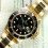 Rolex Rare 1 x Aiguille heure mercedes Or jaune Montres Submariner Date 16808,16803,16613,16618 Luminova