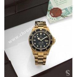 Rolex Rare 1 x Aiguille secondes trotteuse Or jaune Montres Submariner Date 16808,16803,16613,16618 Luminova