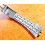 Vintage 80's Stainless Steel trapeze watch bracelet strap brushed 26mm