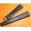 TROPIC 2000 Black Strap Swiss slotted vintage watch band 15mm ref 24020 waterproof 70s INOX buckle