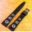 Vintage watch Velvet black strap Rally,racing style bracelet 20/14mm