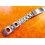 Bracelet montres métal acier dames vintages perforé, rally, racing 12mm
