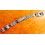 Bracelet montres métal acier dames vintages perforé, rally, racing 12mm