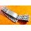 Vintage 70's Superb Sexy Watch Lady bracelet hexagonal folded links style 12mm for sale