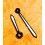 Horology Watch parts 2 x black hands swords luminova for sale