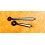 Horology Watch parts 2 x black hands swords luminova for sale