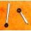 Horology Watch parts 2 x black hands swords luminova for sale