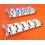 2 parties BRACELET SUBMARINER 93150 / 501B  x 2 PARTIES 20mm 5512, 5513, 5514, 1680, 1665, 14060, 16800, 168000 -9 maillons-