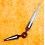 Omega, IWC, Breitling Horology Watch parts 2 x black hands swords luminova for sale