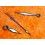 Omega, IWC, Breitling Horology Watch parts 2 x black hands swords luminova for sale