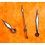 Omega, IWC, Breitling Horology Watch parts 2 x black hands swords luminova for sale