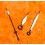 Omega, IWC, Breitling Horology Watch parts 2 x black hands swords luminova for sale