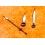 Omega, IWC, Breitling Horology Watch parts 2 x black hands swords luminova for sale