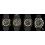 Bell & Ross Authentique bracelet Perforé Taille M Caoutchouc couleur noir montres hommes 24mm BR-X1,BR 01,BR 03