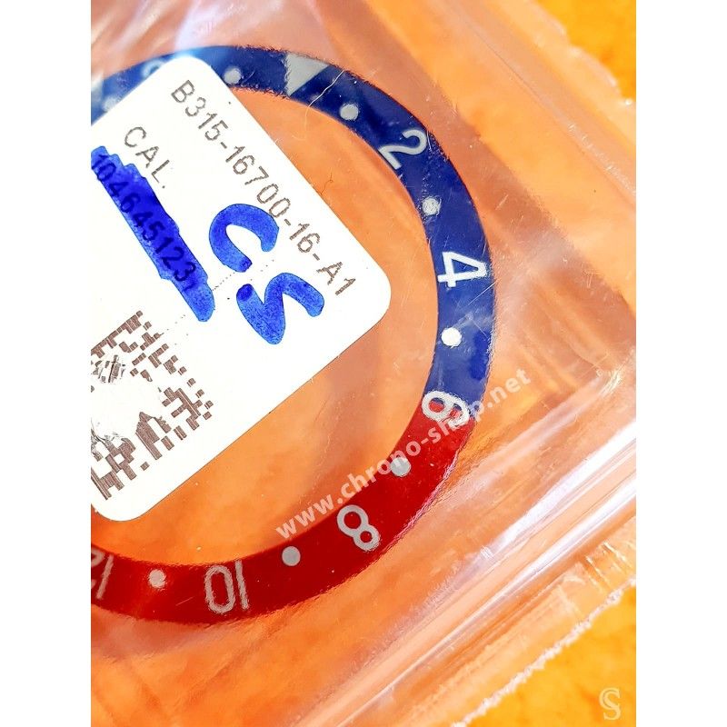 Rolex GMT Master watch Faded PEPSI Blue & Pink Red color S/S 16700, 16710, 16760 Bezel 24H Insert Part