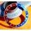 ROLEX  WATCH PART GMT 1675, 16750 BEZEL TUTONE INSERT PEPSI COLOR BLUE & RED
