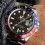 ROLEX  WATCH PART GMT 1675, 16750 BEZEL TUTONE INSERT PEPSI COLOR BLUE & RED