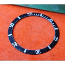 Genuine & Rare vintage Faded Rolex Submariner Bezel Insert Black 5513