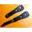 GENUINE 18mm SWISS RIVETS LEATHER STYLE BAND WATCH BRACELET STRAP BLACK COLOR