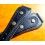 GENUINE 18mm SWISS RIVETS LEATHER STYLE BAND WATCH BRACELET STRAP BLACK COLOR