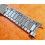 Bracelet 20mm Unsigned flat-link, folded links, 1960s watch Steel band for Seamaster 300 Omega Speedmaster