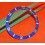 Rare INSERT DE LUNETTE ROLEX SUBMARINER DATE COULEUR BLEU OR REF 16613, 16618, 16803, 16808