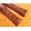 ZENITH SUPERB TOBACCO COLOR LEATHER BRACELET CROCO BAND STRAP BROWN 16 MM NEW