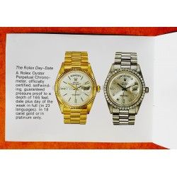 Rolex Oyster Perpetual DayDate 1973 Watch Manual Booklet Day-Date President 1803, 1804, 1806, 1807, 6511, 6611