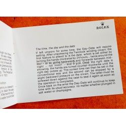 Rolex Oyster Perpetual DayDate 1973 Watch Manual Booklet Day-Date President 1803, 1804, 1806, 1807, 6511, 6611