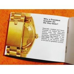 Rolex Oyster Perpetual DayDate 1973 Watch Manual Booklet Day-Date President 1803, 1804, 1806, 1807, 6511, 6611
