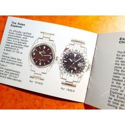 Rolex 1980 Vintage & Rare Genuine Booklet,Manual,Watches Explorer 1016 & Explorer II 1655 Freccione Steve Mcqueen