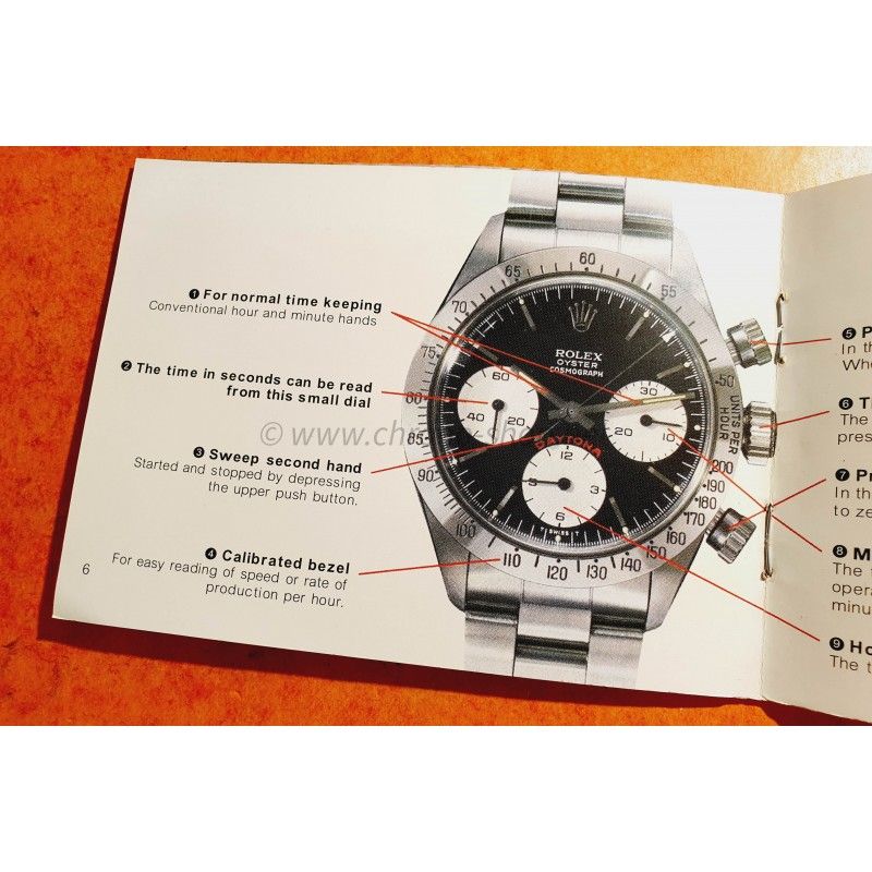 ＲＯＬＥＸ　ＤＡＹＴＯＮＡ　６２６３　６２６５　オリジナル小冊子 ROLEX DAYTONA PAUL NEWMAN Japanese Catalog Book New | eBay UK