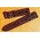 Rolex Bucherer Rare Bracelet 20mm vintage Cuir Crocodile couleur chocolat 20/18mm