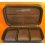 Boite écrin simili cuir marron rangement 3 x montres KRONOMETRY 1999