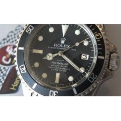 ROLEX RARE NEW CRISTAL HESALITE TROPIC 39 DOMED SEA-DWELLER 1665, DRSD WATCHES SERVICE CRISTAL FROM RSC