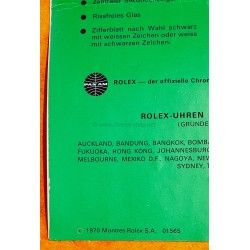Rolex 1970 Vintage & Collectible Genuine Cosmograph Daytona Paul Newman 6239,6265 Booklet, manual german
