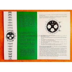 Rolex 1970 Vintage & Collectible Genuine Cosmograph Daytona Paul Newman 6239,6265 Booklet, manual german