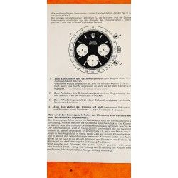 Rolex 1970 Vintage & Collectible Genuine Cosmograph Daytona Paul Newman 6239,6265 Booklet, manual german