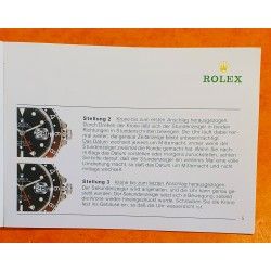 Rolex Vintage Collectible 1984-1985 GMT-Master 16750,16753,1675 GMT II 16760 Watch Instruction Booklet Manual