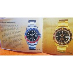 Rolex Vintage Collectible 1984-1985 GMT-Master 16750,16753,1675 GMT II 16760 Watch Instruction Booklet Manual