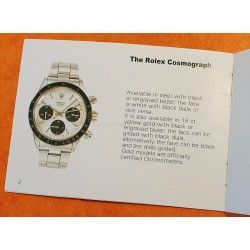 Rolex 1972/1973 Vintage & Collectible Genuine Cosmograph Daytona Paul Newman 6263,6265 Booklet, manual
