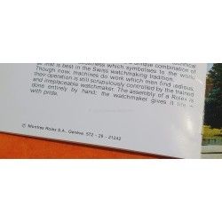 Rolex 1972/1973 Vintage & Collectible Genuine Cosmograph Daytona Paul Newman 6263,6265 Booklet, manual