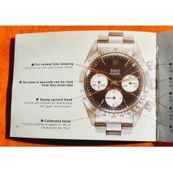 Rolex 1984/1985 Vintage Cosmograph Daytona 6263,6265,6263/8,6265/8 Manual, advertising Booklet USA